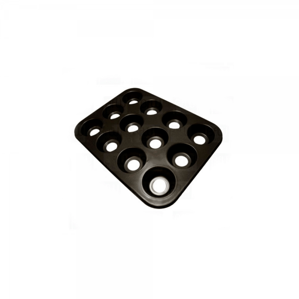 Molde para cup cake con antiadherente 12 cav desmontable