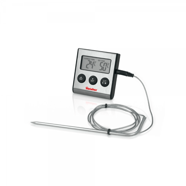Termómetro digital con timer para cocinar