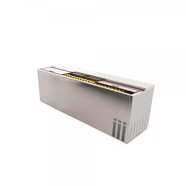 Botellero refrigerado en acero inox. 3 puertas sólida corredizas (2 opciones)
