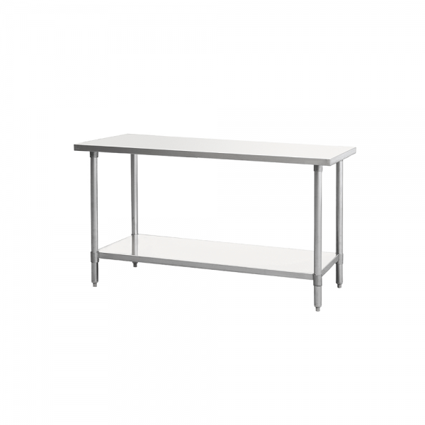 Mesa de trabajo en “isla”, con entrepaño
