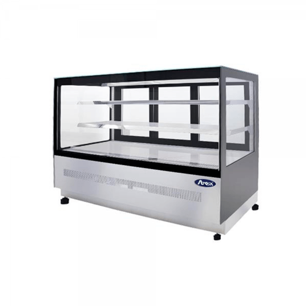 Vitrina refrigerada de piso rectangular 3 puertas