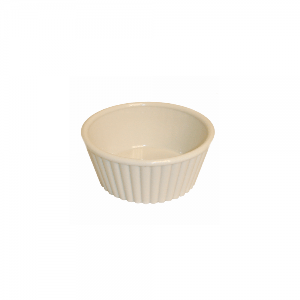 Ramekin estriado hueso abs 5 oz