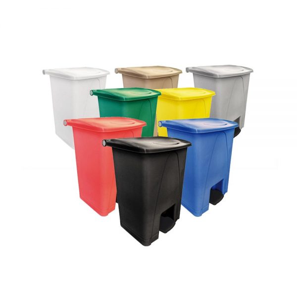 Cesto/Bote de basura de pedal 80L (8 colores) - SABLON