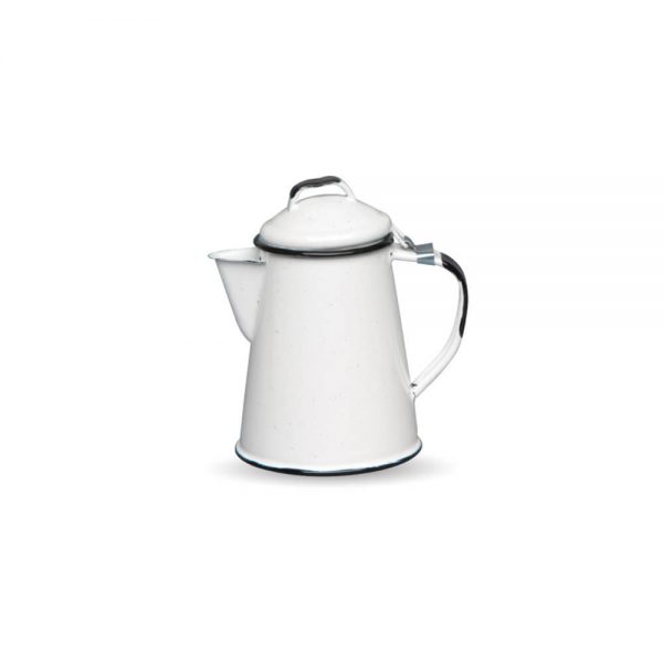 Cafetera chica 600 ml - Peltre color blanco - Santa Anita