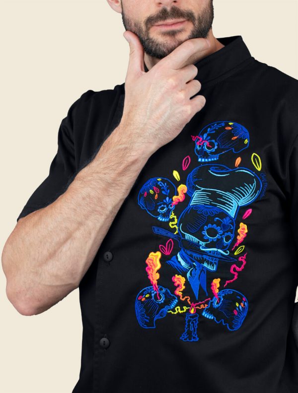 Camisola Tzompantli Alquimia Azul Caballero - Mondachef - Image 2
