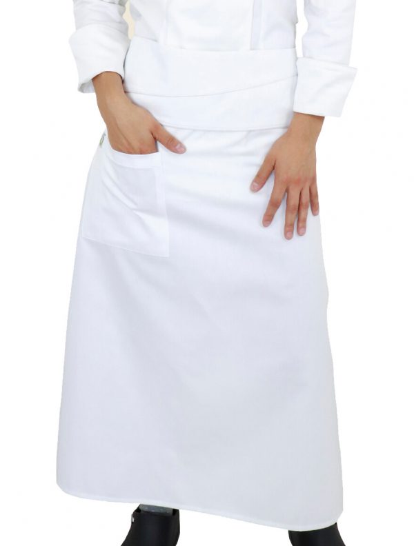 Mandil Largo Funny Colors Blanco Dama - Mondachef